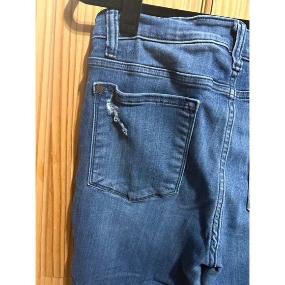 Judy Blue Skinny Fit Capris Distressed Ripped Blue Jeans Women Size 11 30 - Picture 6 of 6